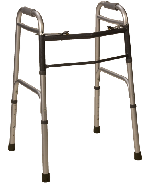 Double-Button Foldable Walker