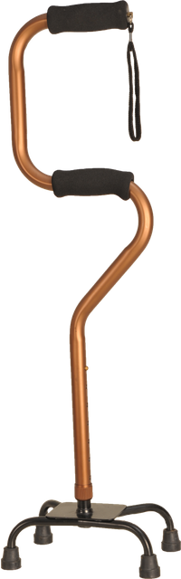 Double-Decker Riser Aluminum Quad Cane