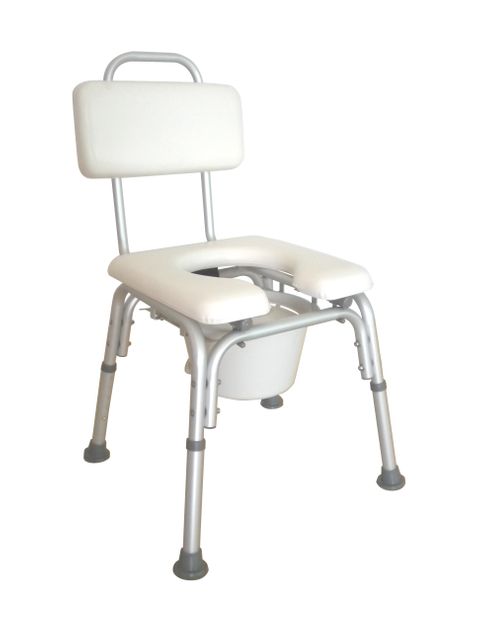 Padded Bath and Shower Commode Chair