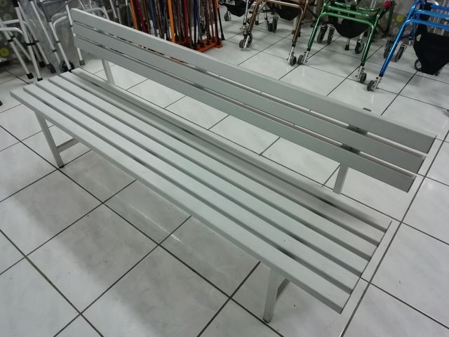 Aluminum Park Bench with Backrest