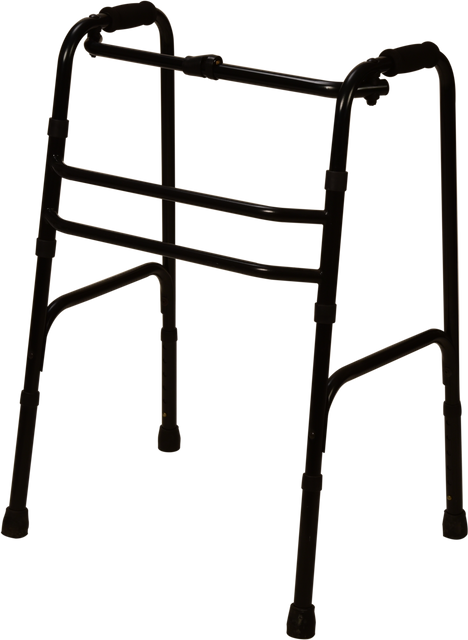 Single-Button Foldable Walker