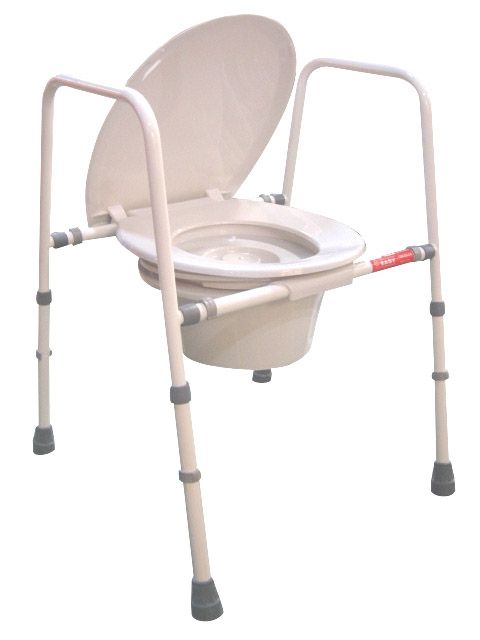 Light-Weight Steel Commode Chair