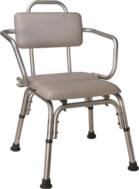 Padded Bath and Shower Chair with Armrests