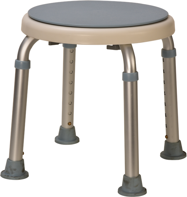 Tool-Free Rotating Bath and Shower Stool