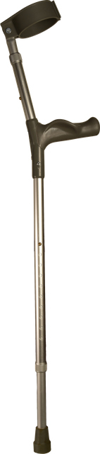 Forearm / Elbow Aluminum Crutches with Contoured Grips