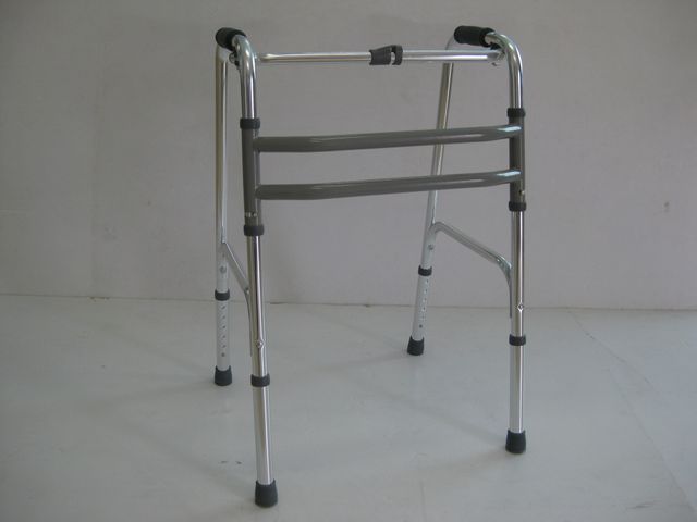 Single-Button Foldable Walker