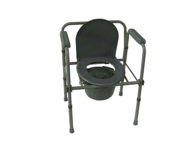 Portable Steel Commode Chair