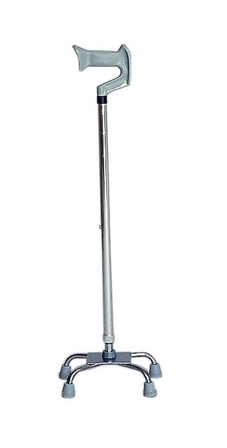 Contoured Handle Aluminum Quad Cane