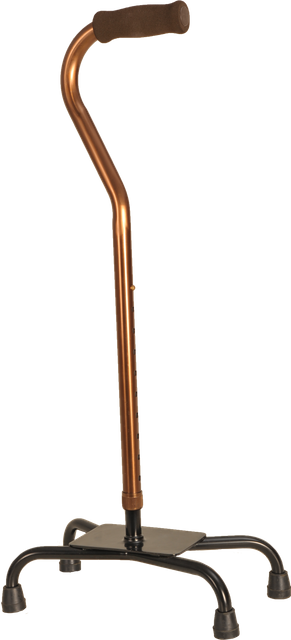 Large Base Aluminum Quad Cane