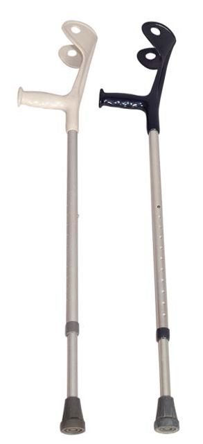 European-Style Aluminum Crutches - Adult