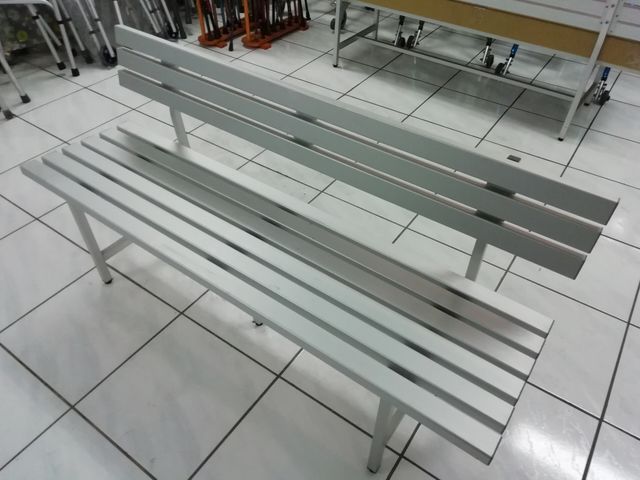 Aluminum Park Bench with Backrest