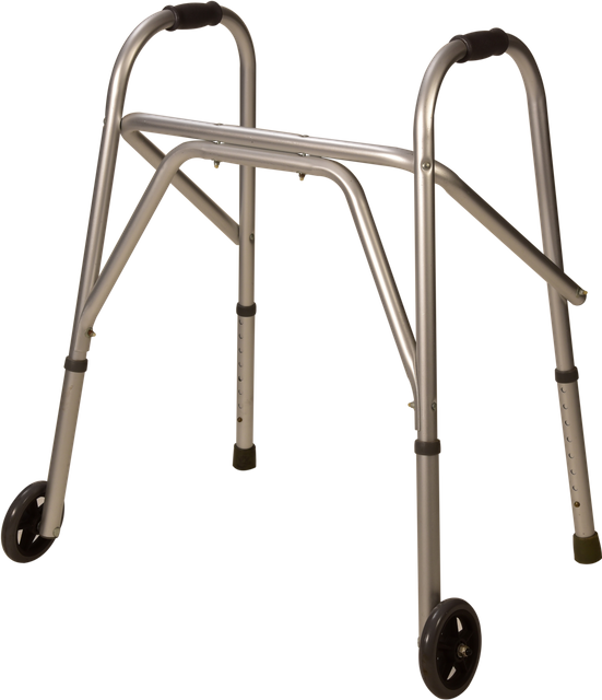 Extra-Wide Walker with 5 Inch Front Wheels