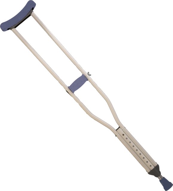 Powder Coated Aluminum Underarm Crutches - Adult