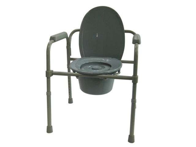 Portable Steel Commode Chair